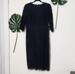 NEW Eva Mendez black lace dress